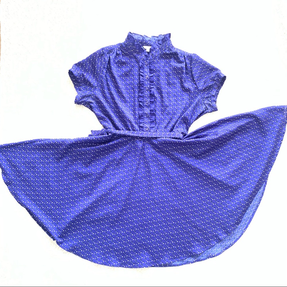 Blue dress — Forever 21/I Love H81 — swing-style — size L